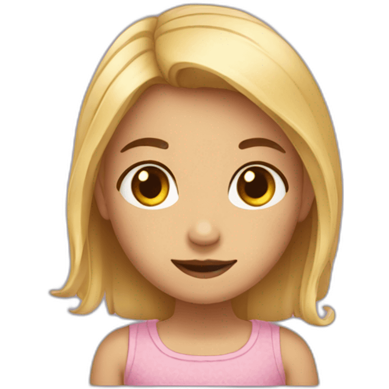 Une petite fille emoji