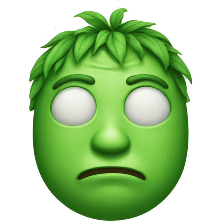 green man with fat eye emoji