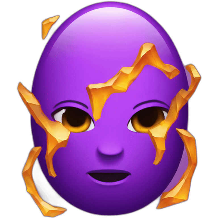 purple high hell with purple gem stone emoji