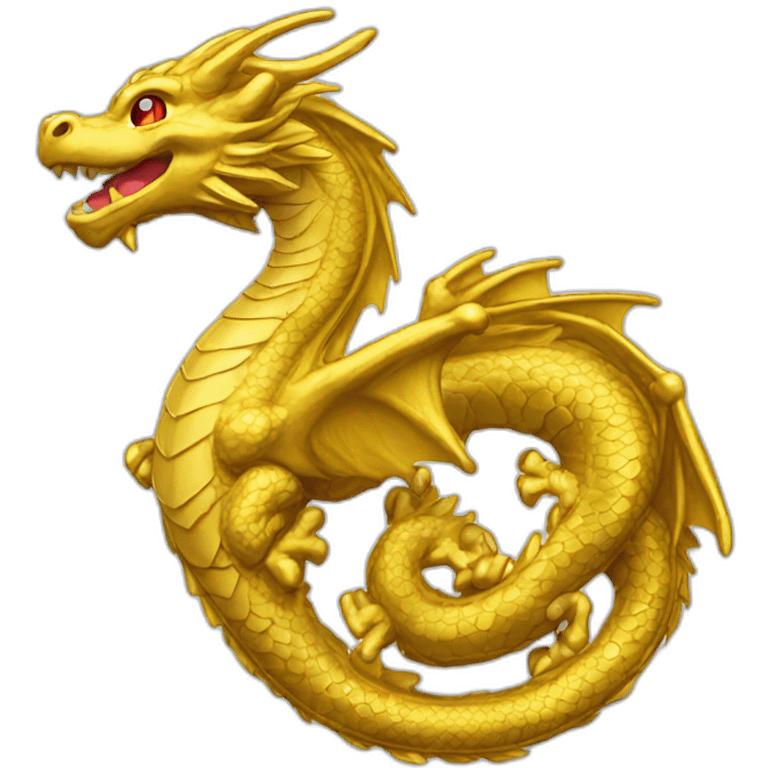 dragon gold coin emoji