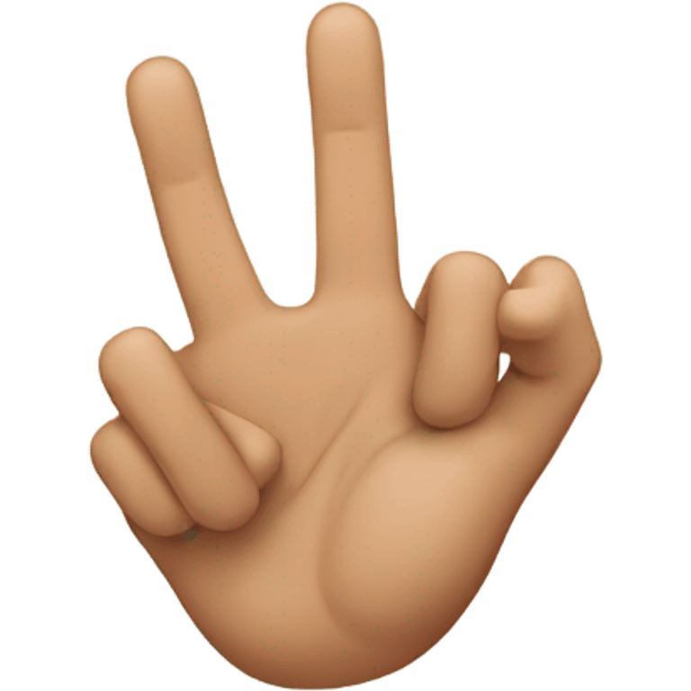 3 fingers emoji