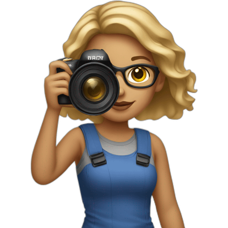 Female photographer light skinned emoji