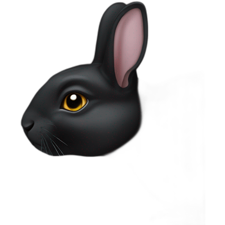 black rex rabbit emoji