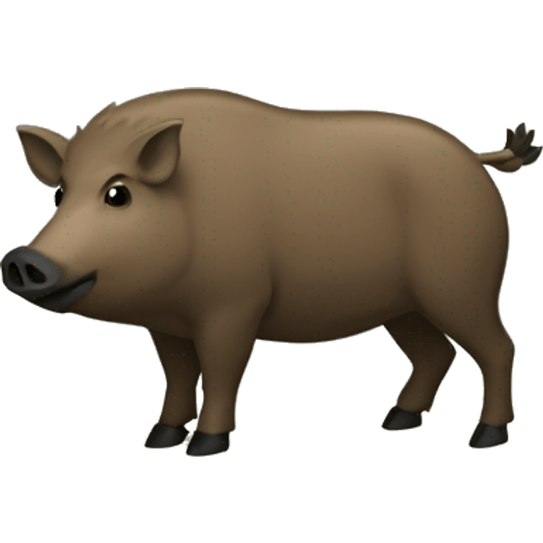 a boar marking it’s terrain  emoji