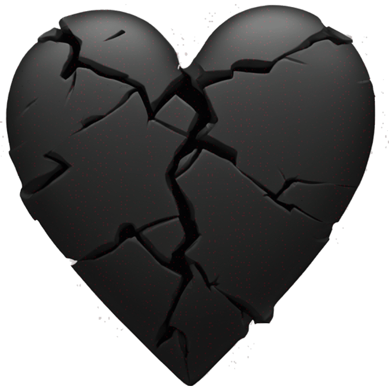 Broken black heart emoji