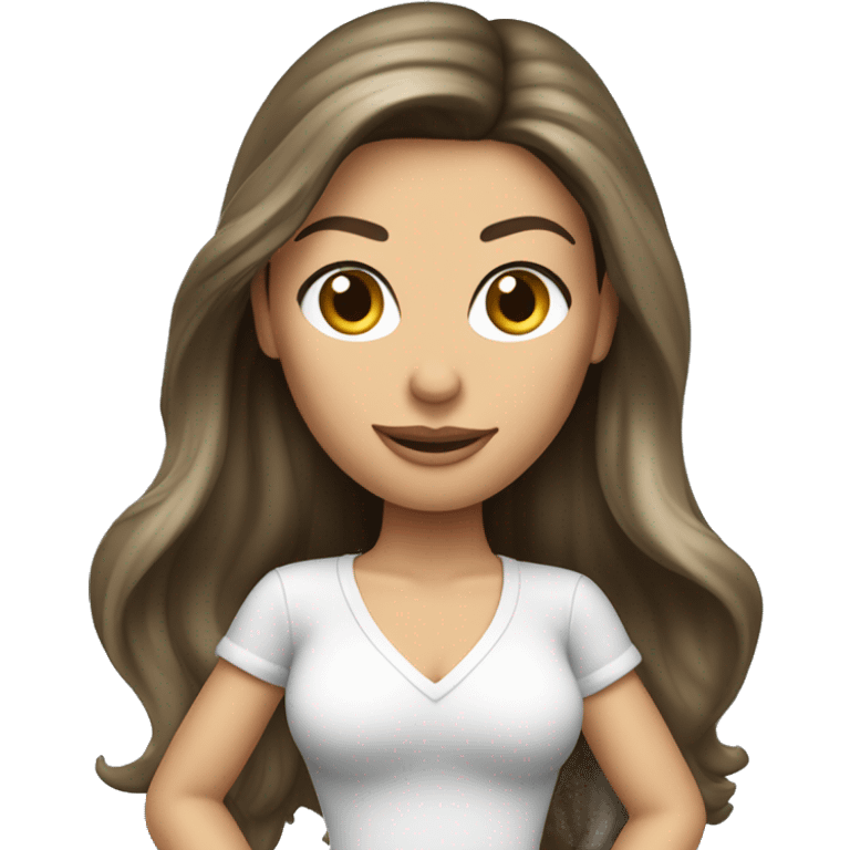 gisele bundchen long dark hair outfit emoji