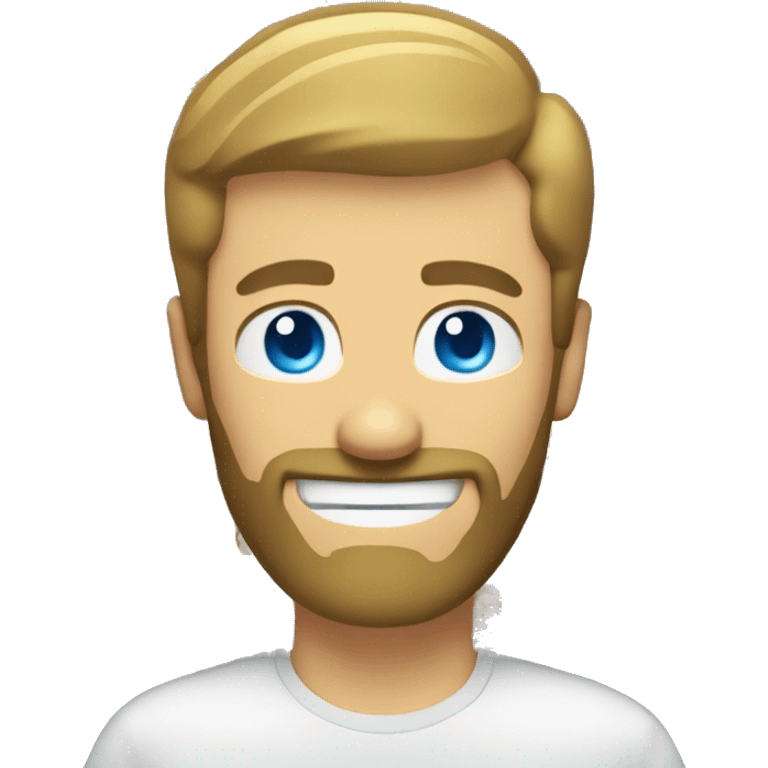 dark blonde man with blue eyes unshaven beard  happy with thumbs up emoji