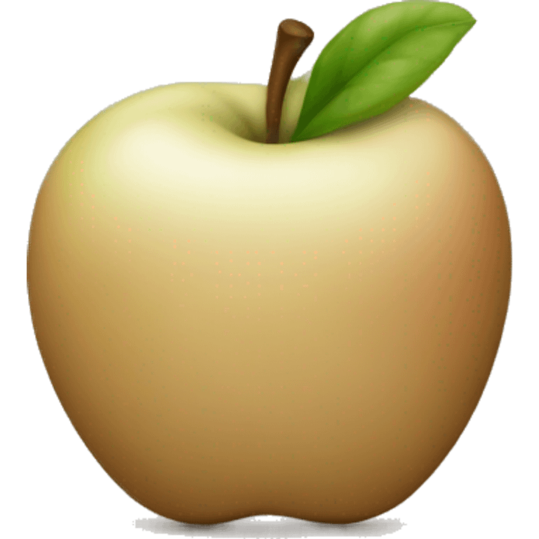 Beige apple emoji