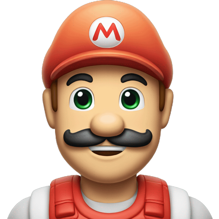 Mario sans moustache avec une bière  emoji