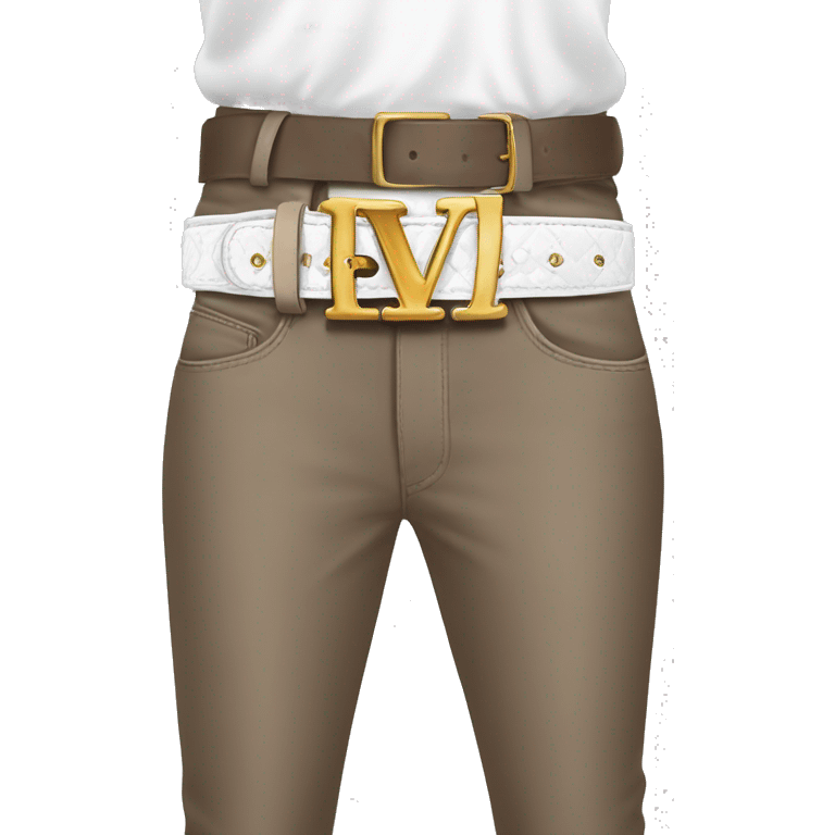 realistic-white-luis-vuitton-belt emoji