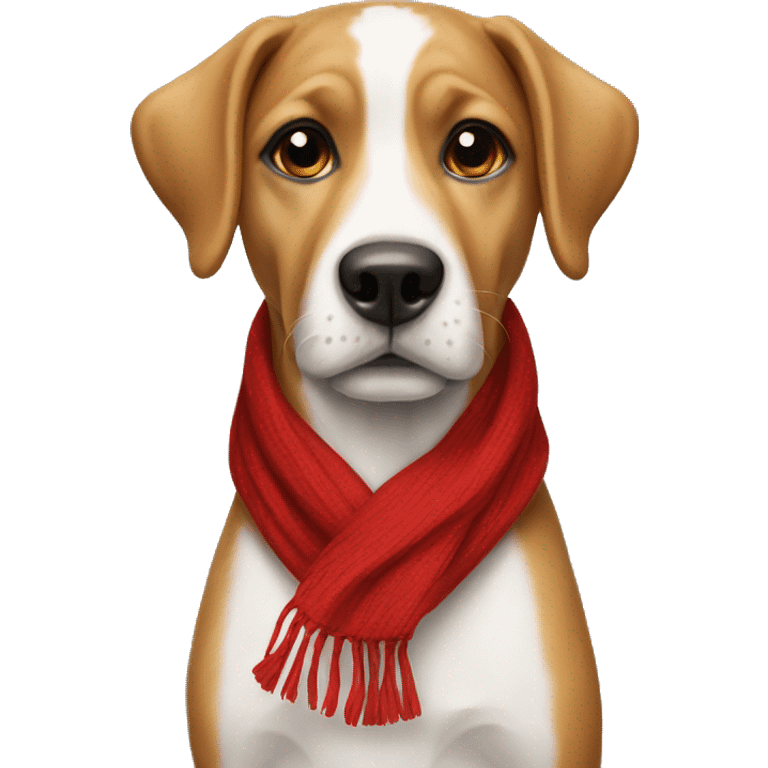 Dog with red scarf emoji