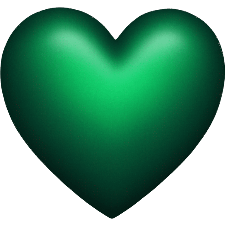 Dark green heart emoji