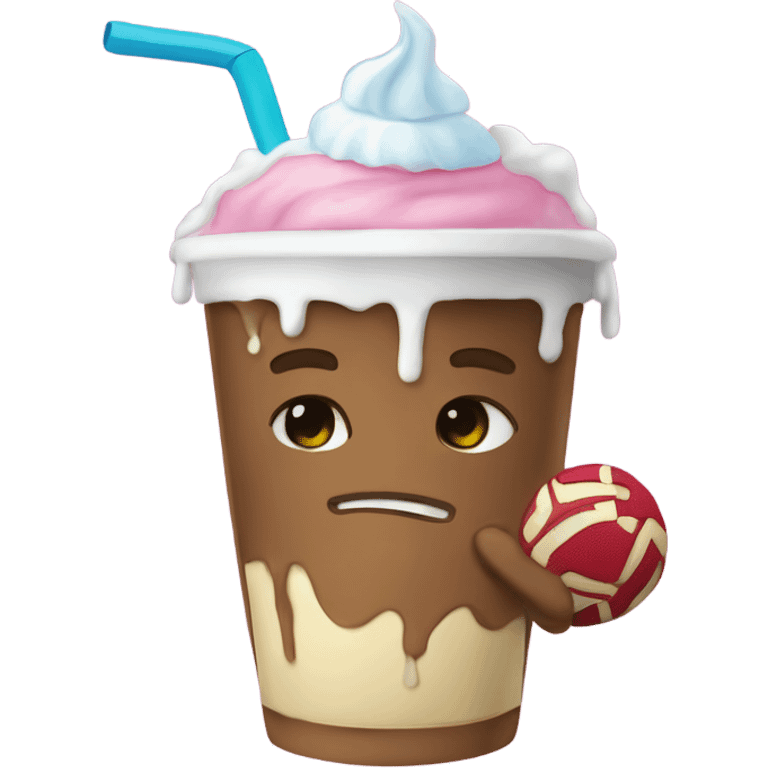 Water Polo eating milkshakes! emoji