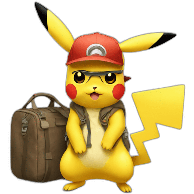 pikachu turista emoji