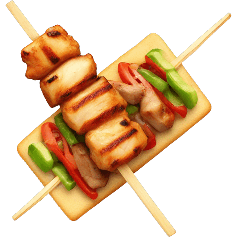 chicken kebab skewers emoji