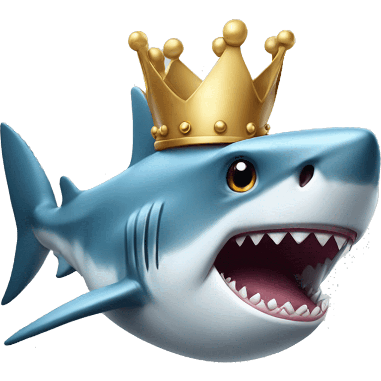 shark with crown emoji