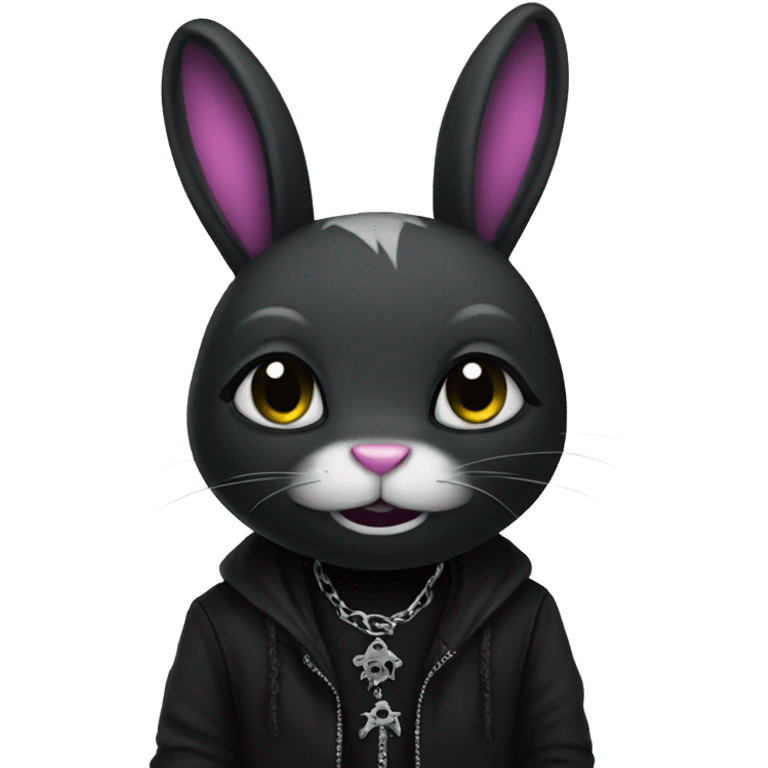 Goth bunny emoji