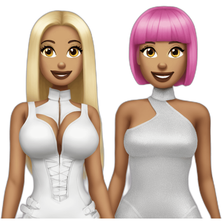 Nicki Minaj and Ice Spice emoji