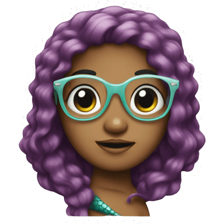 mermaid with glasses emoji