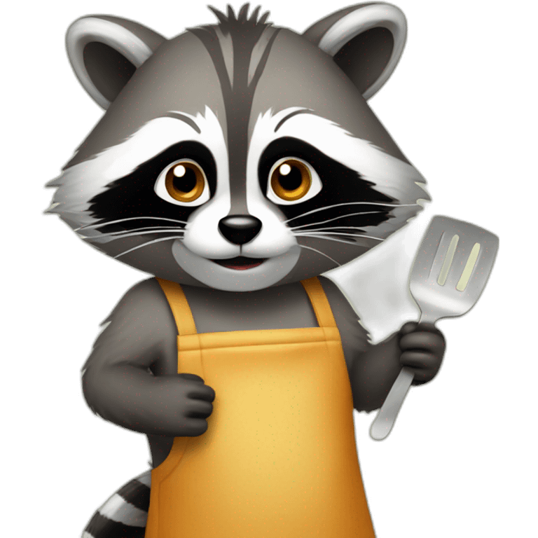 racoon-cooking emoji