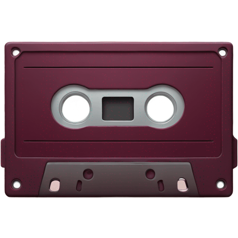 burgundy 📼 emoji