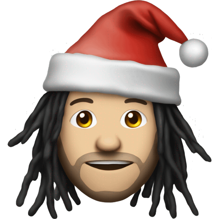 Jonathan Davis with a Christmas hat emoji