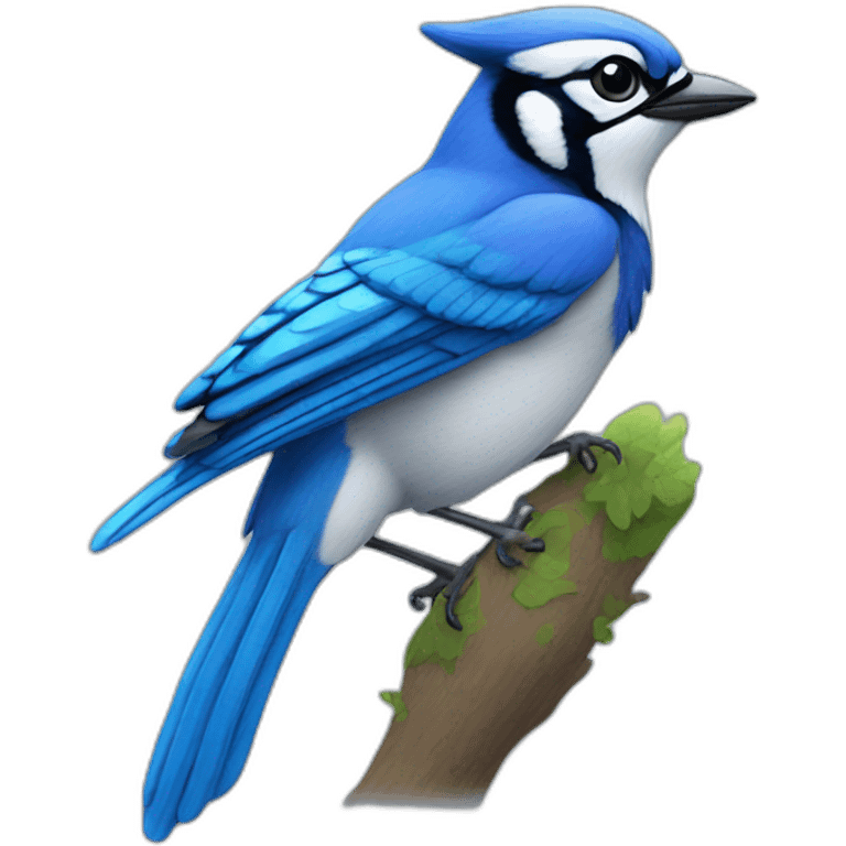 rainbow bluejay emoji