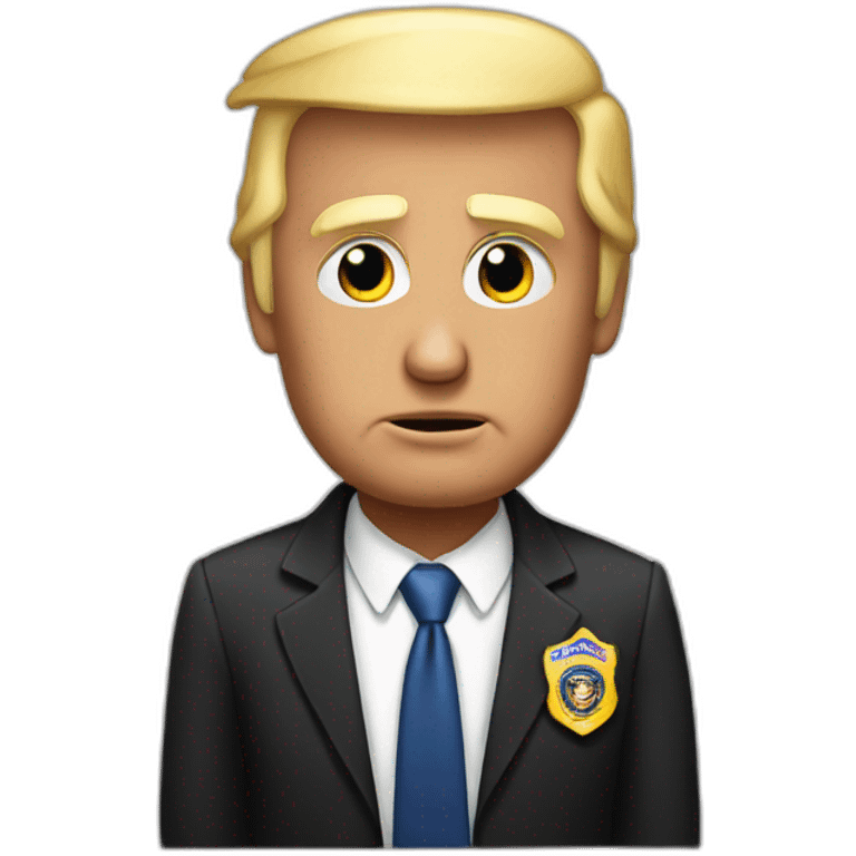 donald-trump-arrested emoji