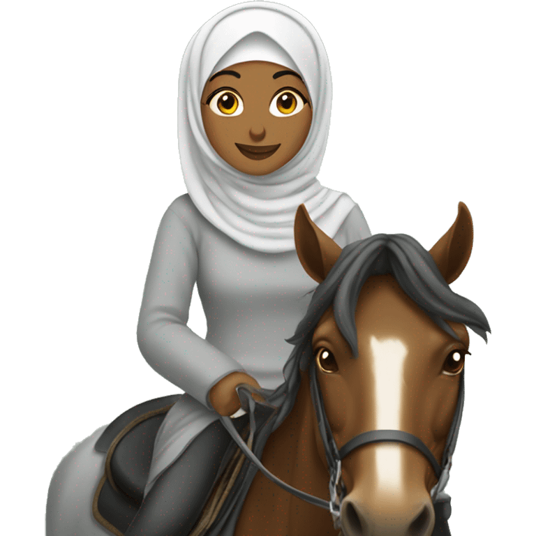 HIJABI ON A HORSE emoji