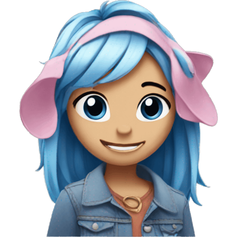 Stitch saying happy birthday Chloe emoji