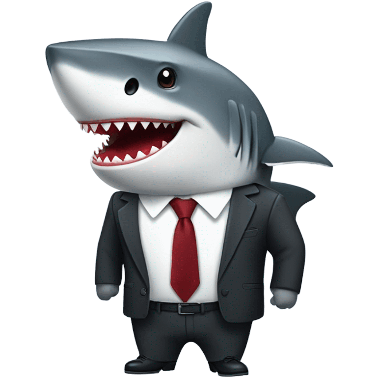 shark in office costume emoji