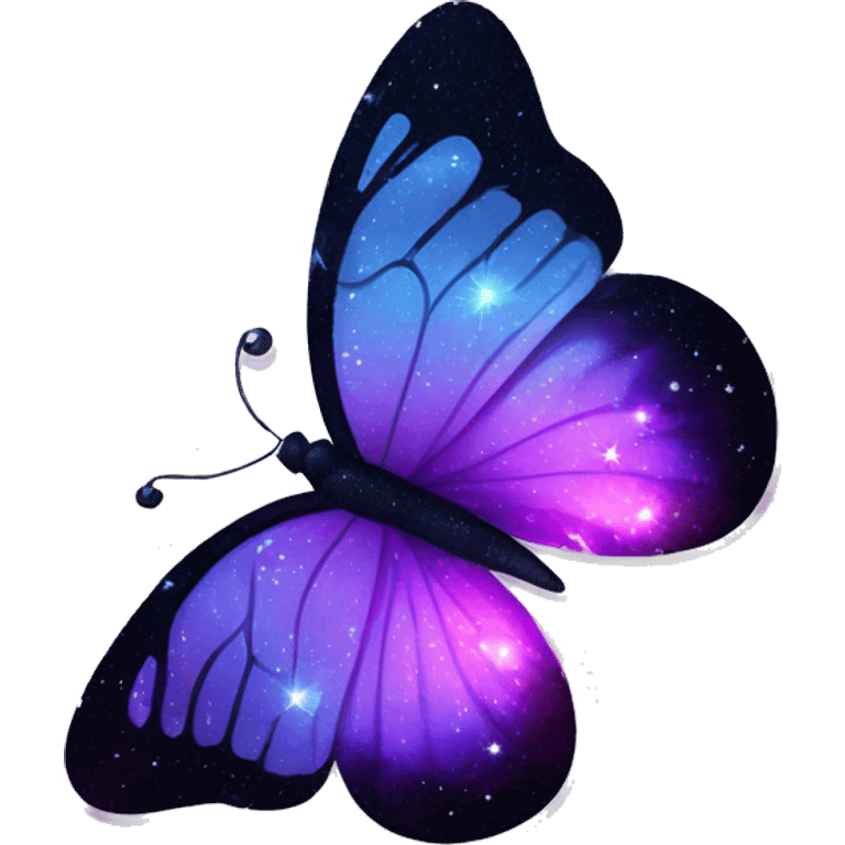 Purple-Shiny-Gem-Crystal-Glitter-Nebula-Gradient-Sparkle-Stars-Glossy-Butterfly emoji