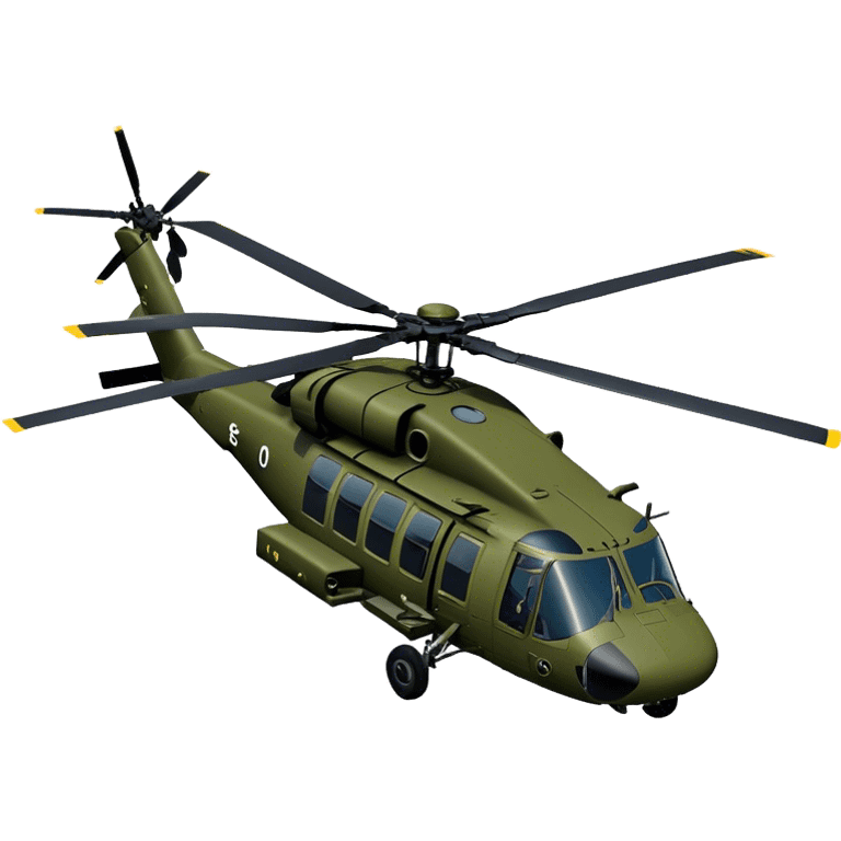 Sikorsky UH-60 Black Hawk - Sikorsky (Model Year: 2022) (Iconic colour: Olive green) emoji