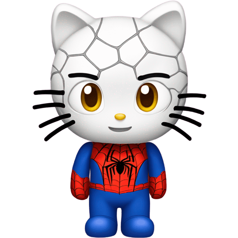 Hello Kitty x Spider man emoji