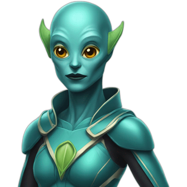 marian alien superhero emoji