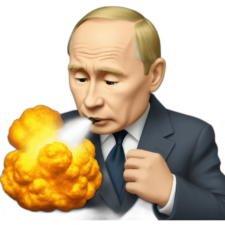 putin kisses nuclear bomb emoji