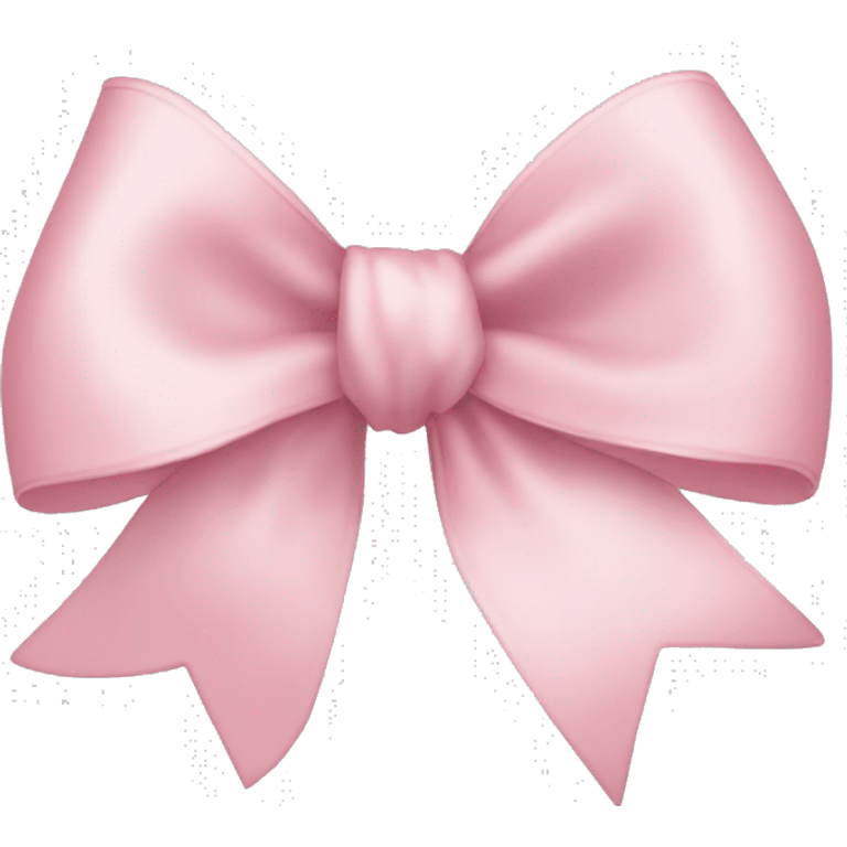 light pink ribbon bow emoji