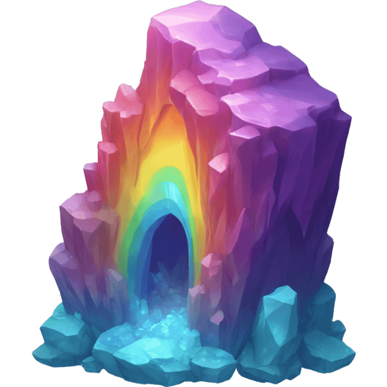 rainbow crystal cave emoji