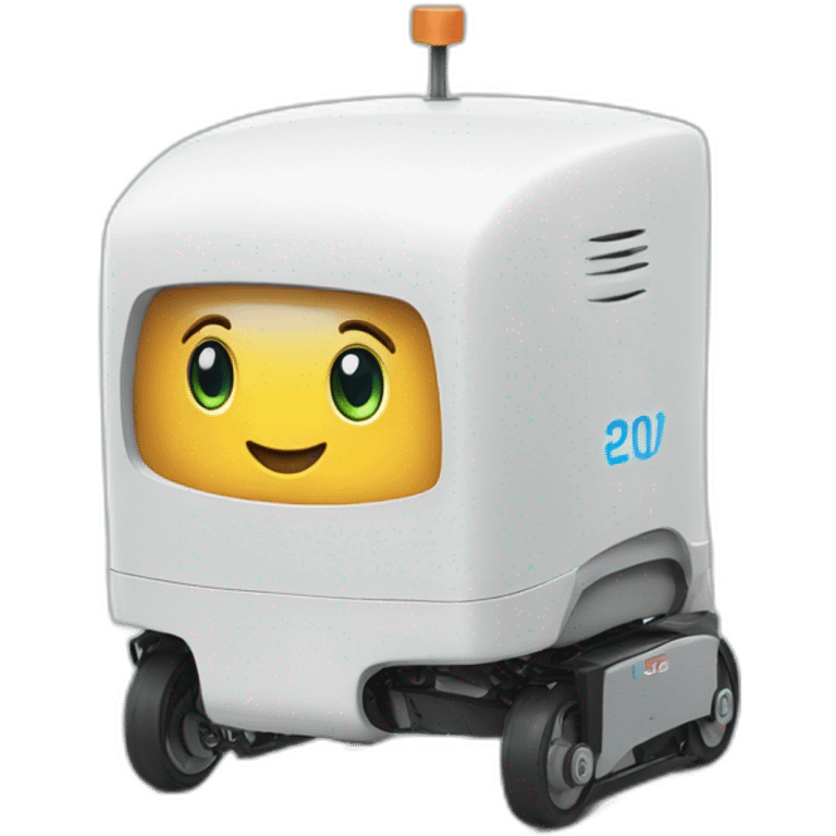 delivery robot emoji