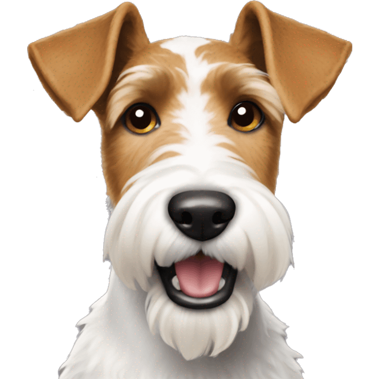 Wire fox terrier emoji