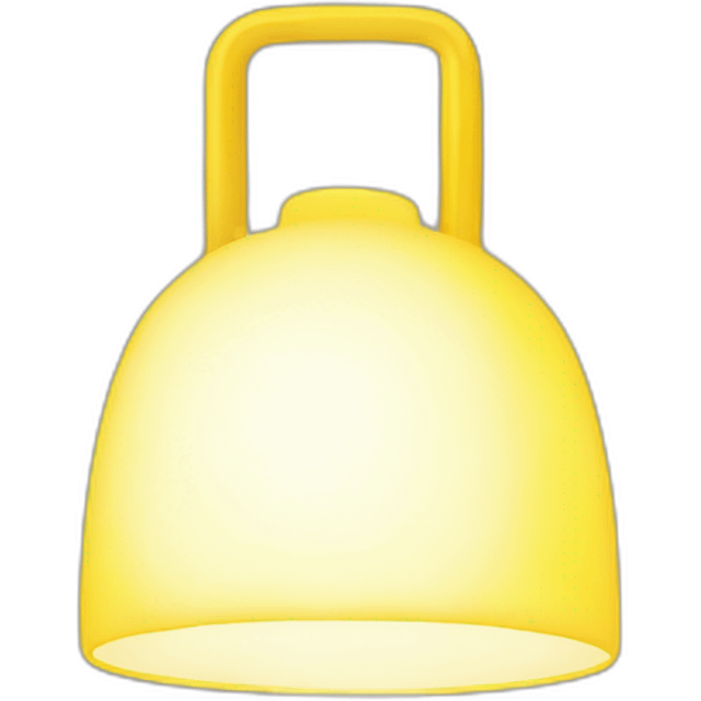 yellow lamp with brain shining emoji