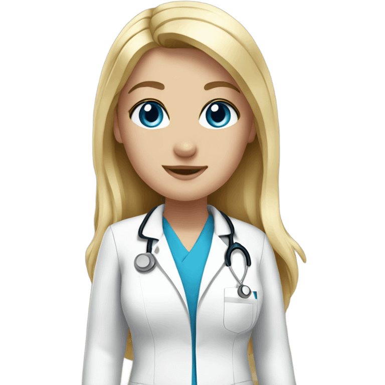 Nurse blonde hair blue eyes emoji