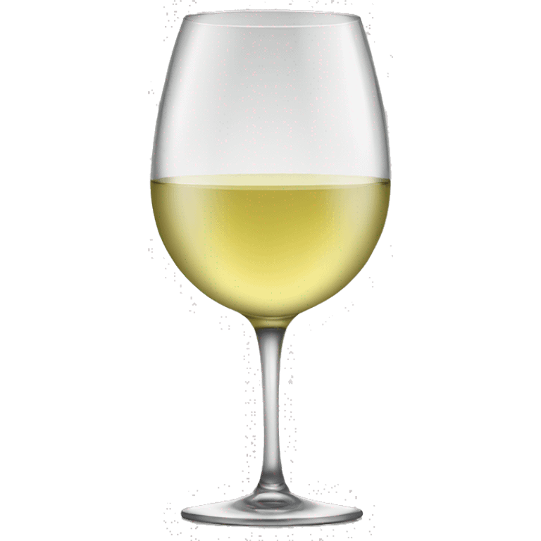 A glass of white wine emoji