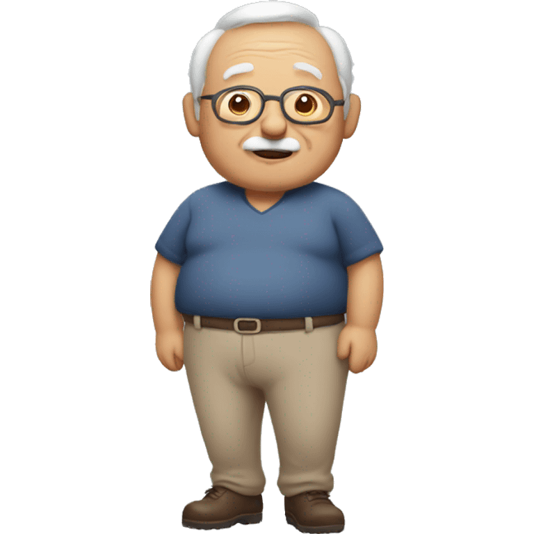 Grandpa with a big belly emoji