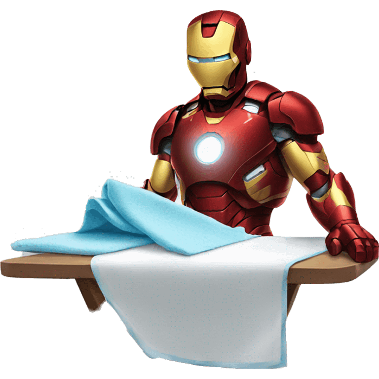 ironman ironing clothes emoji