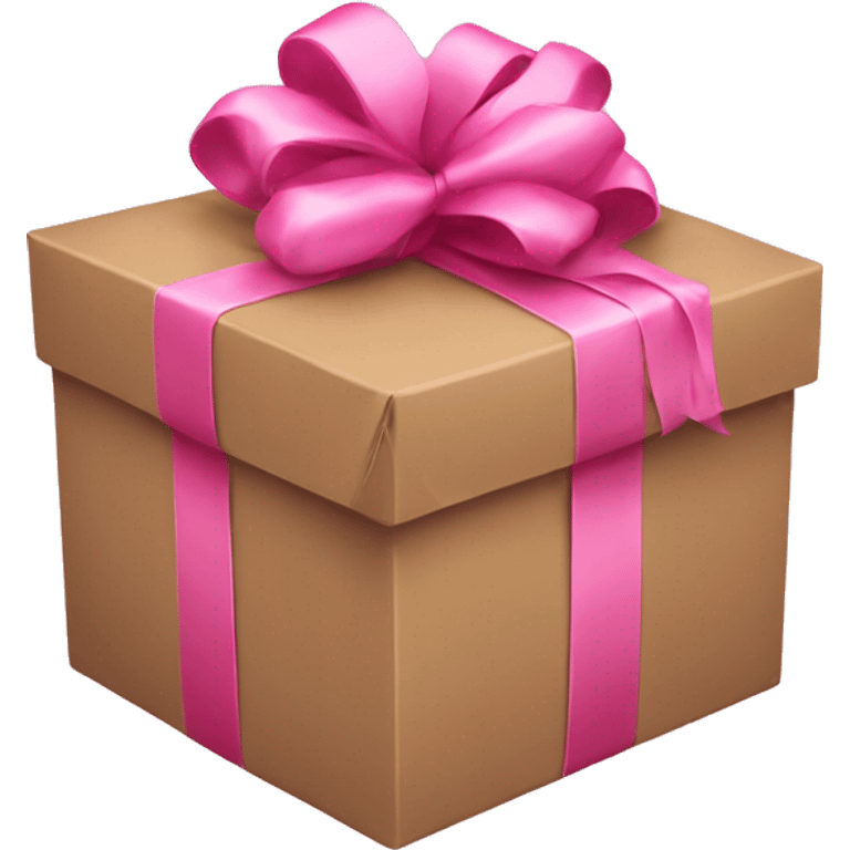 Package with pink bow emoji