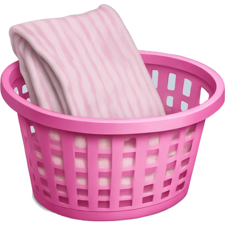 Pink laundry basket emoji