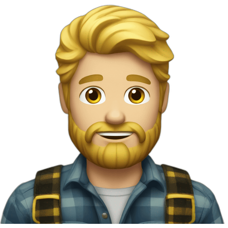 blond lumberjack emoji