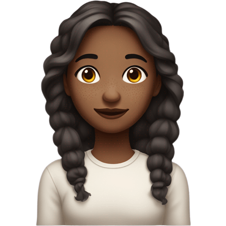 the hyperpigmentation girl emoji