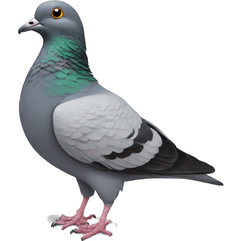 pigeon with human feet emoji